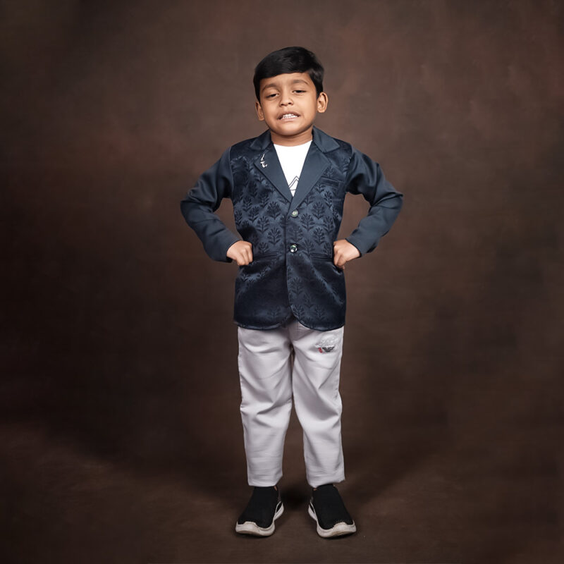 Navy blue blazer set