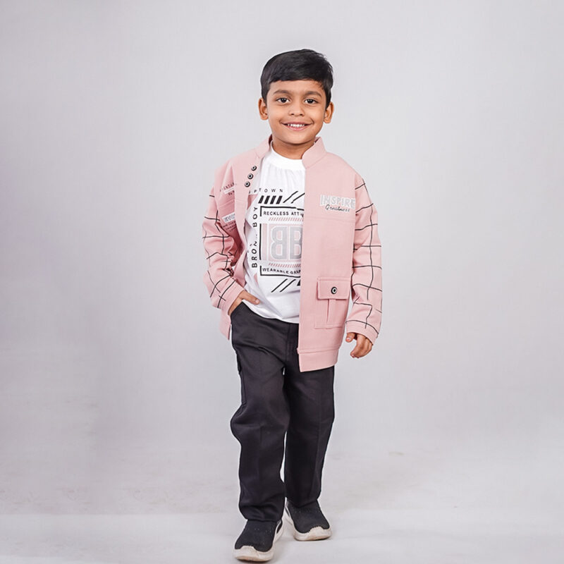 Jacket Set with Graphic Tee