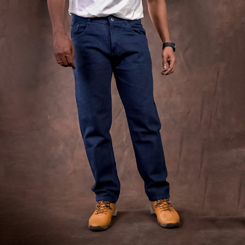 Blue Baggy Fit Pant