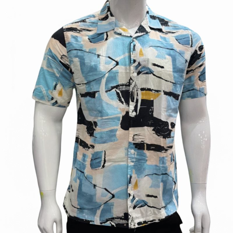 Men’s Abstract Print Casual Shirt