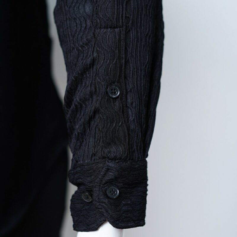 Men’s Premium Textured Black Shirt – Elegant & Modern Design